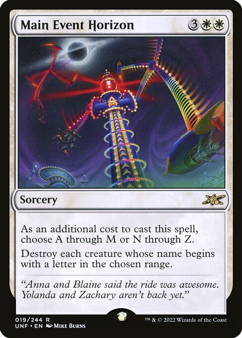 Main Event Horizon highlighted card art