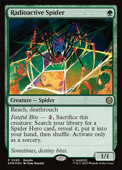 Radioactive Spider highlighted card art