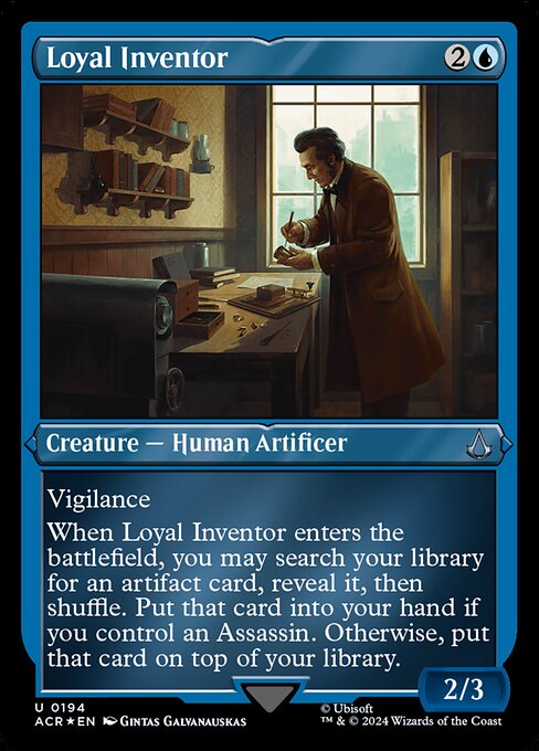 Loyal Inventor highlighted card art