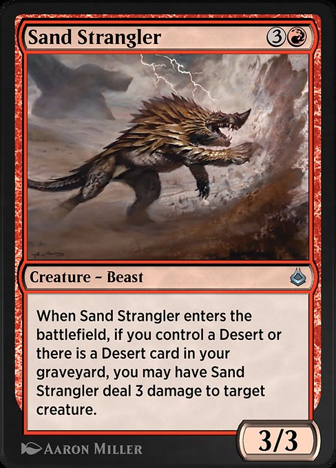 Sand Strangler highlighted card art