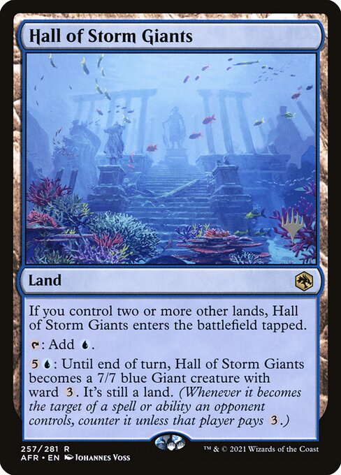 Hall of Storm Giants highlighted card art