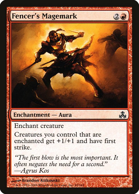 Fencer's Magemark highlighted card art