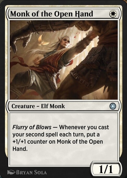 Monk of the Open Hand highlighted card art