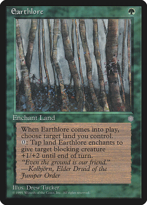 Earthlore highlighted card art