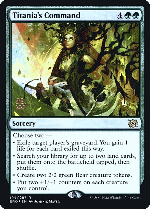 Titania's Command from The Brothers' War Promos