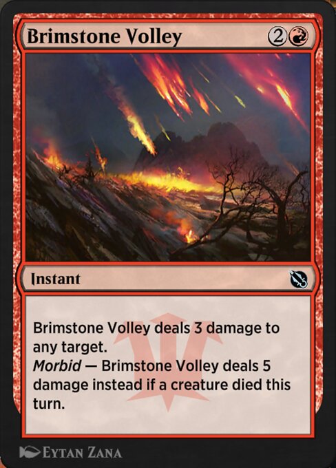 Brimstone Volley highlighted card art