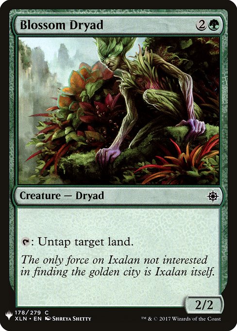 Blossom Dryad highlighted card art