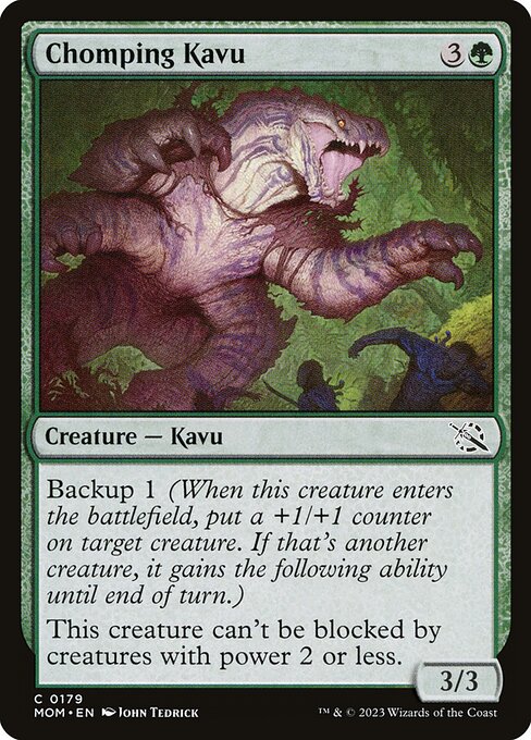 Chomping Kavu highlighted card art