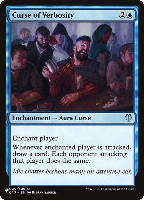 Curse of Verbosity highlighted card art