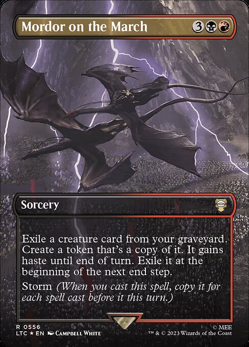 Mordor on the March highlighted card art