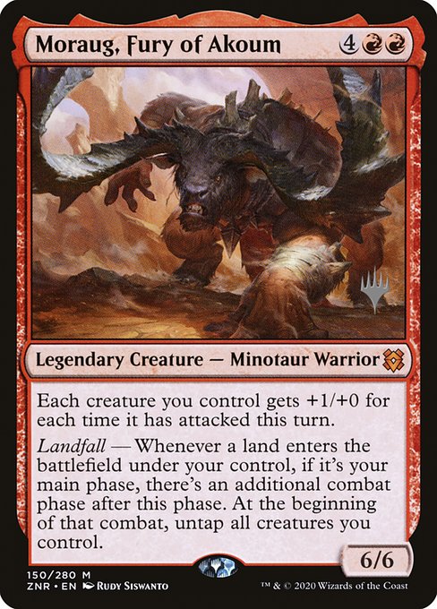 Moraug, Fury of Akoum from Zendikar Rising Promos