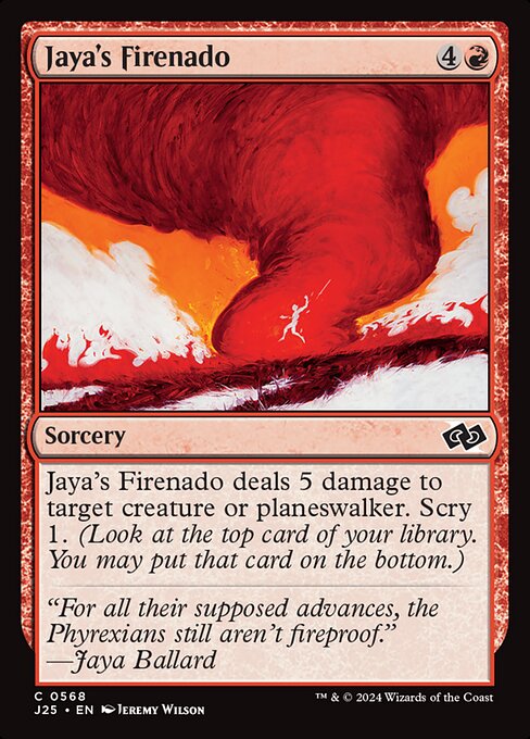 Jaya's Firenado highlighted card art