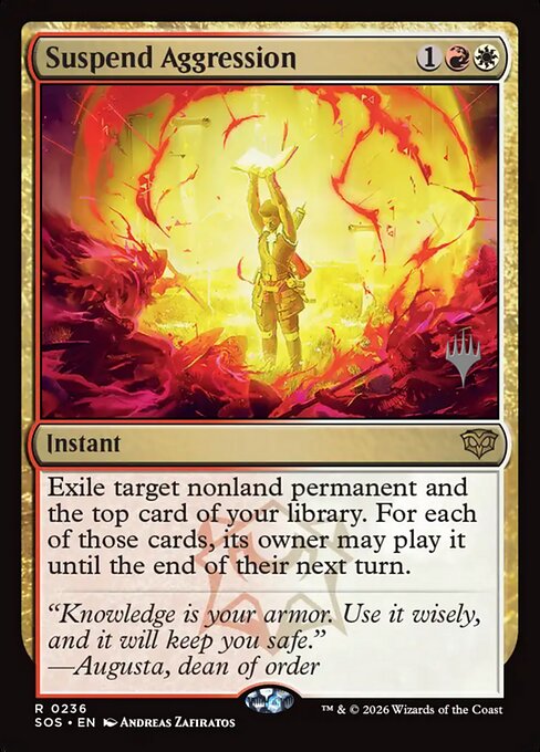 Suspend Aggression from Secrets of Strixhaven Promos