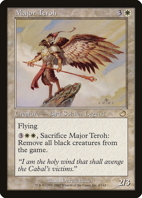 Major Teroh highlighted card art