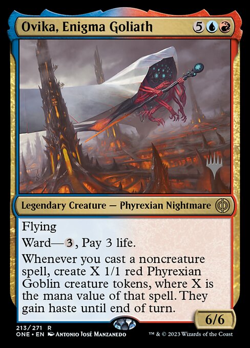 Ovika, Enigma Goliath from Phyrexia: All Will Be One Promos