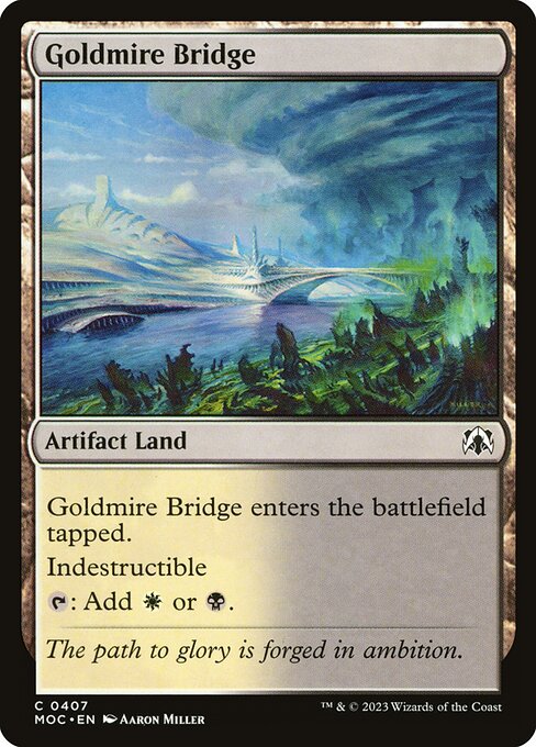 Goldmire Bridge highlighted card art