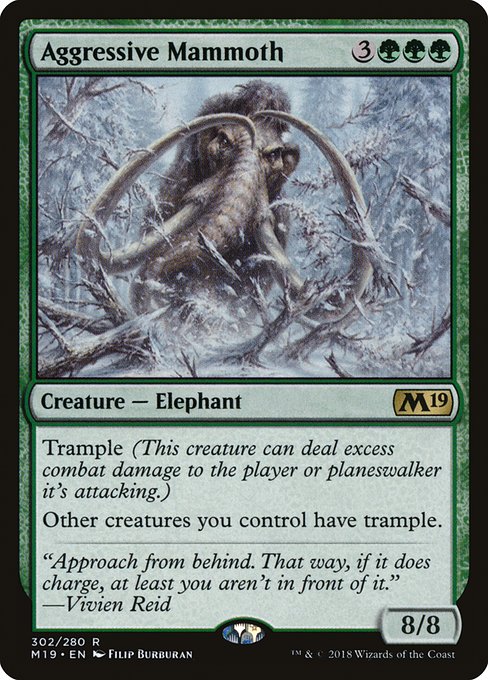 Aggressive Mammoth from Core Set 2019
