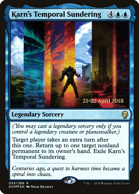 Karn's Temporal Sundering highlighted card art