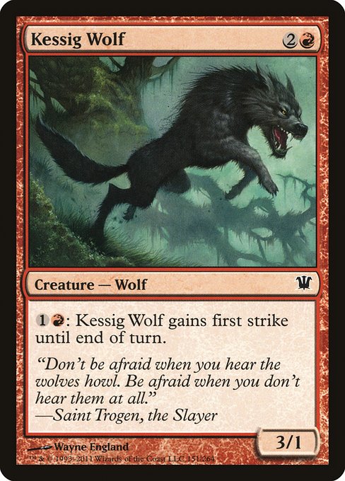 Kessig Wolf highlighted card art