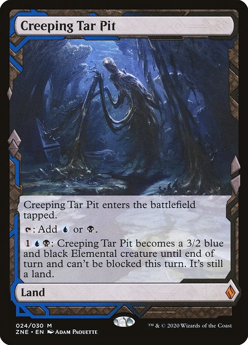 Creeping Tar Pit from Zendikar Rising Expeditions