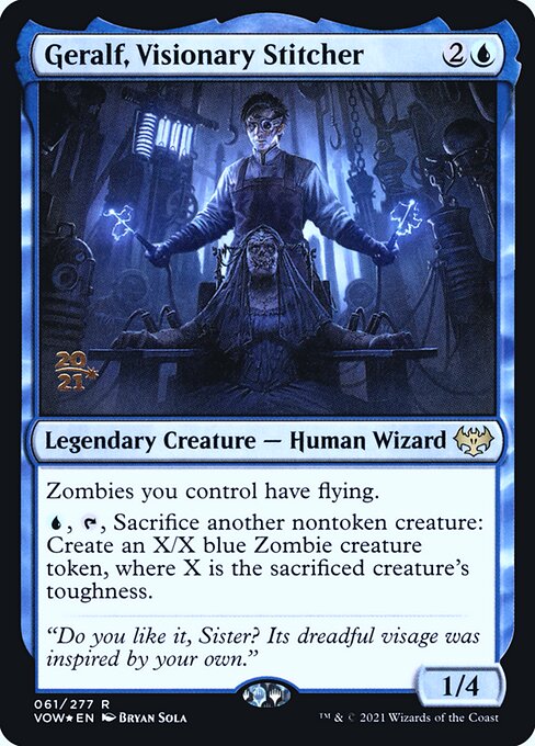 Geralf, Visionary Stitcher from Innistrad: Crimson Vow Promos