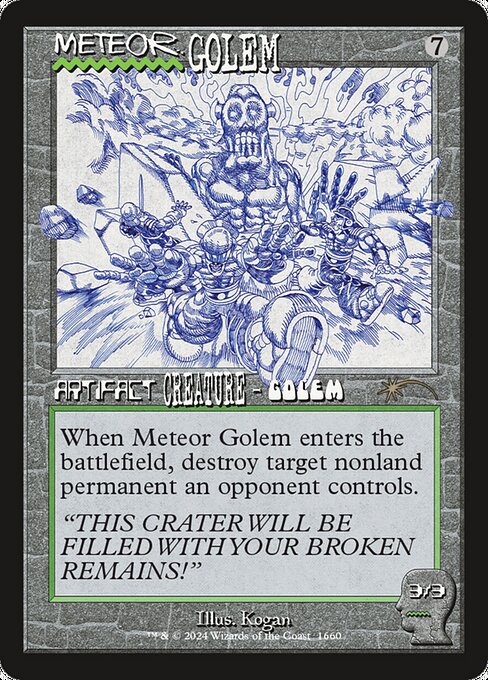 Meteor Golem from Secret Lair Drop