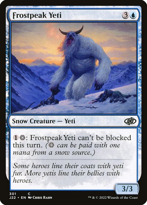 Frostpeak Yeti highlighted card art