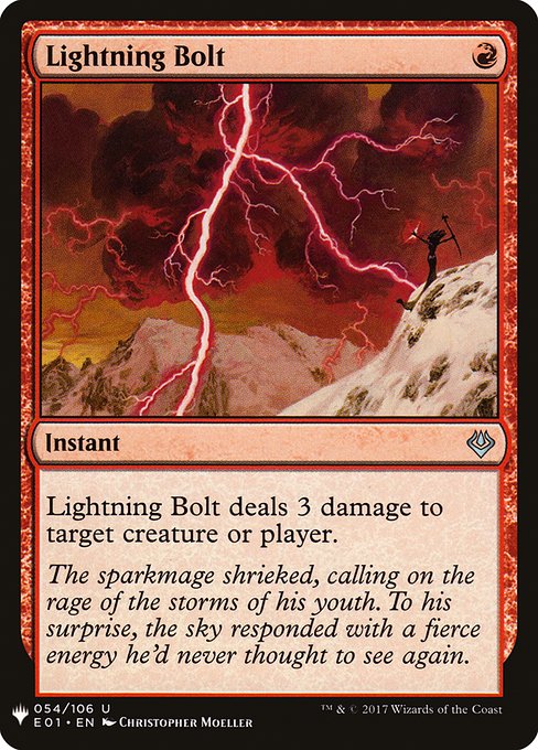 Lightning Bolt from The List