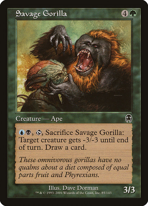 Savage Gorilla highlighted card art
