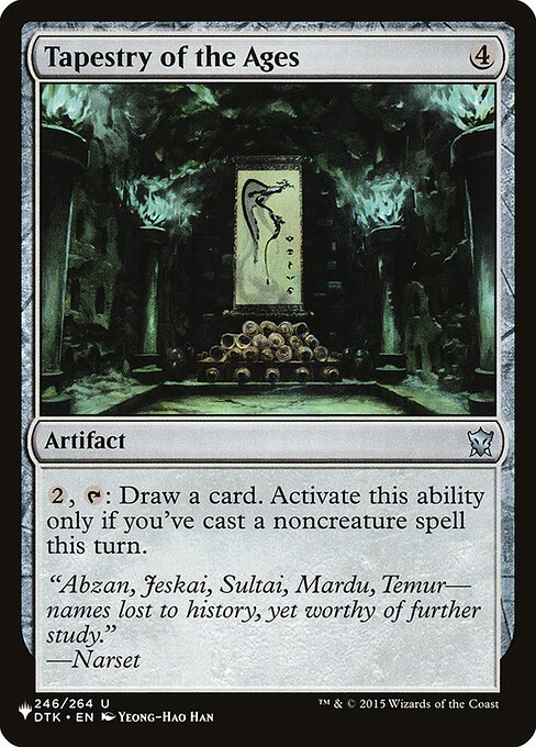 Tapestry of the Ages highlighted card art