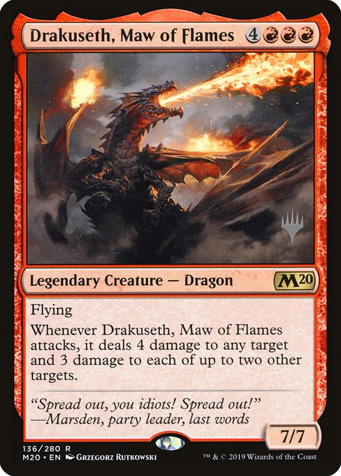 Drakuseth, Maw of Flames from Core Set 2020 Promos