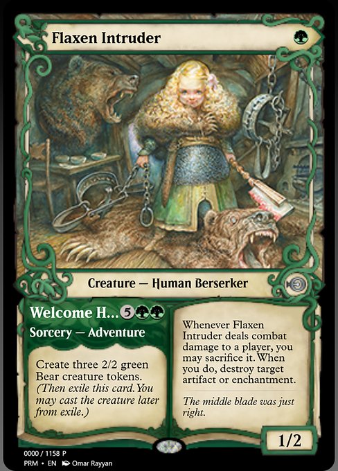 Flaxen Intruder // Welcome Home highlighted card art