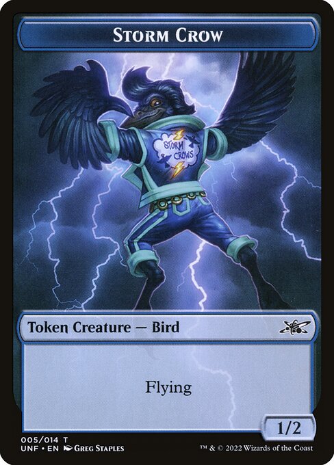 Storm Crow from Unfinity Tokens