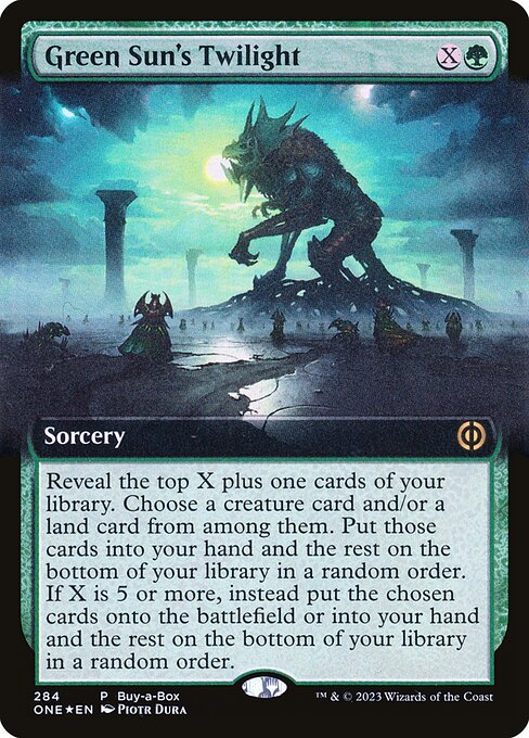 Green Sun's Twilight from Phyrexia: All Will Be One