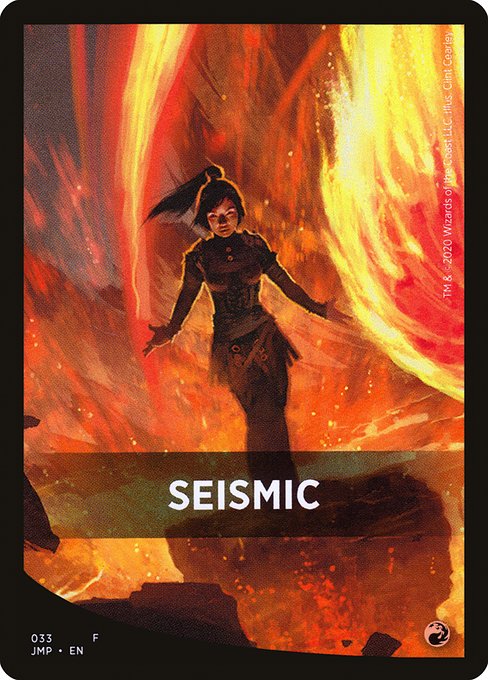 Seismic highlighted card art