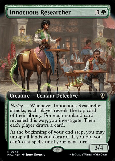 Innocuous Researcher highlighted card art