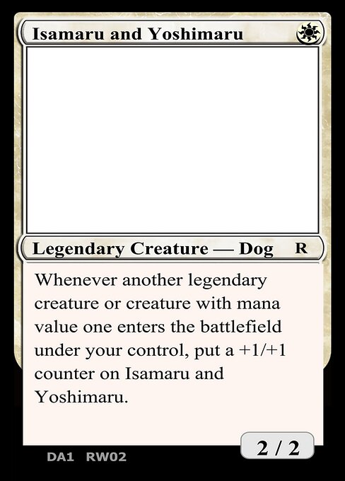 Isamaru and Yoshimaru highlighted card art