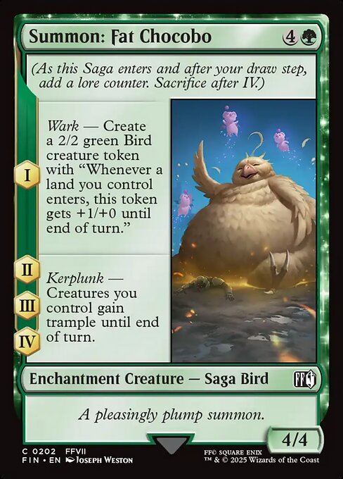 Summon: Fat Chocobo highlighted card art