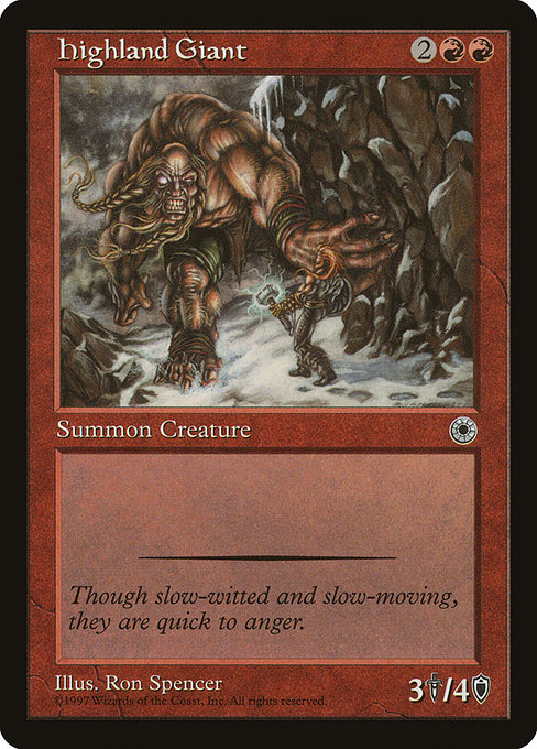 Highland Giant highlighted card art