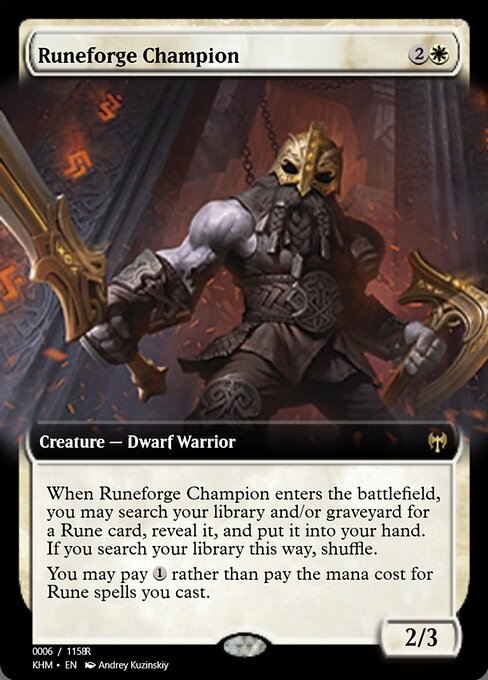 Runeforge Champion highlighted card art