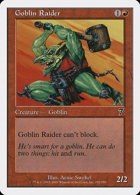 Goblin Raider from Seventh Edition