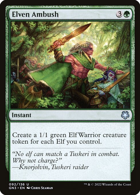 Elven Ambush highlighted card art