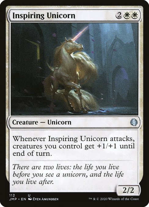 Inspiring Unicorn highlighted card art