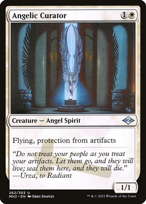 Angelic Curator highlighted card art