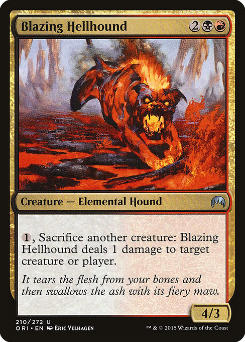 Blazing Hellhound from Magic Origins