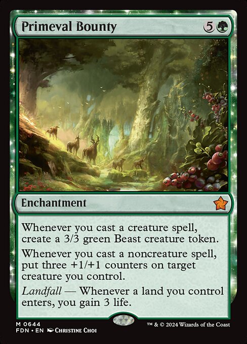 Primeval Bounty highlighted card art