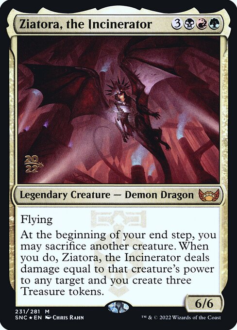 Ziatora, the Incinerator from Streets of New Capenna Promos