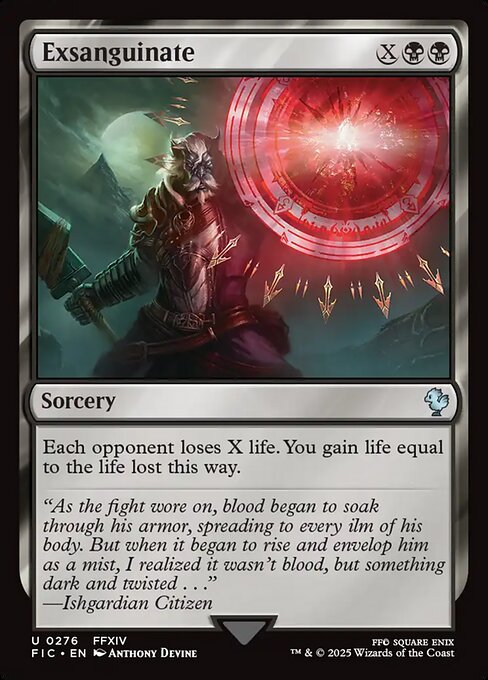 Exsanguinate highlighted card art