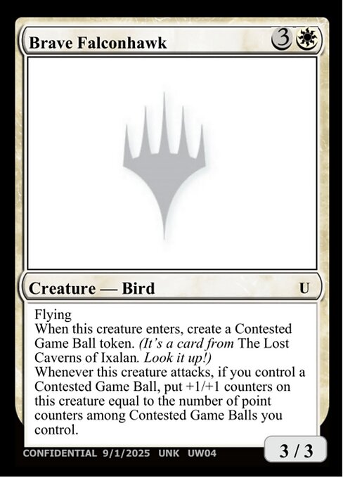Brave Falconhawk highlighted card art