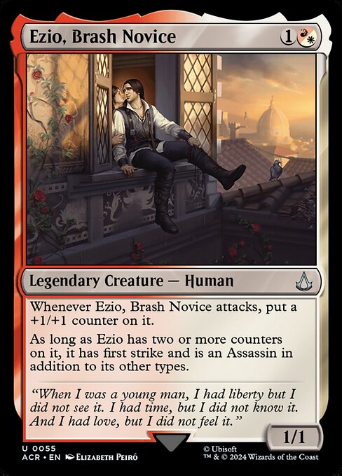 Ezio, Brash Novice highlighted card art